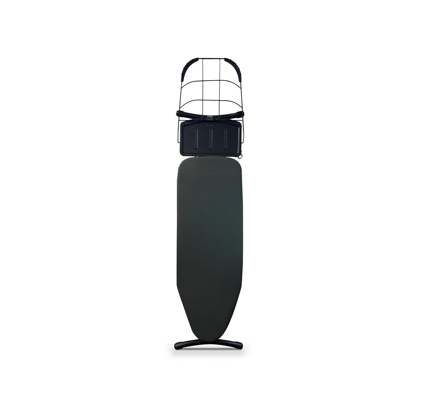 Bodo® - Strijkplank Ascend Elite - Stoomunithouder - Uitklapbaar Rek - 122 x 43 cm - Charcoal Black