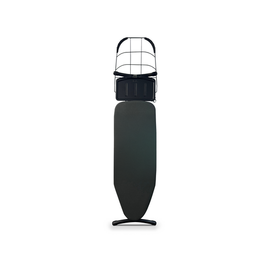 Bodo® - Strijkplank Ascend Elite - Stoomunithouder - Uitklapbaar Rek - 122 x 43 cm - Charcoal Black