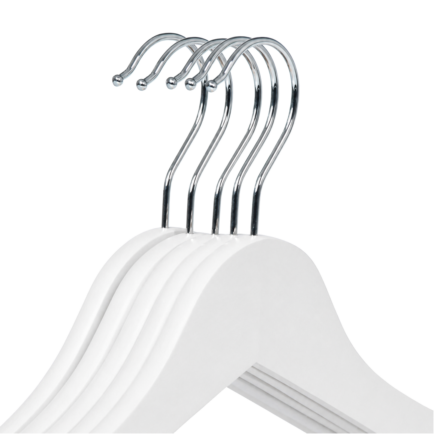 Kledinghangers - 50 stuks - Wit - Bodo