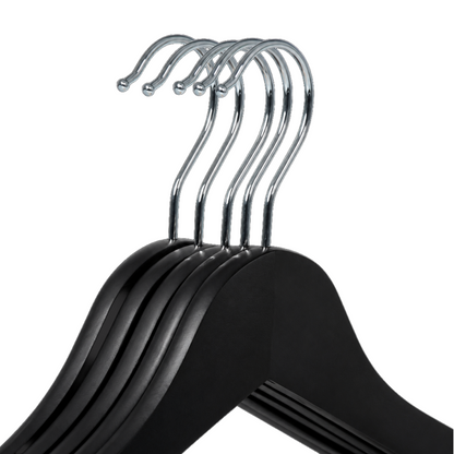 Kledinghangers - 30 stuks - Zwart - Bodo