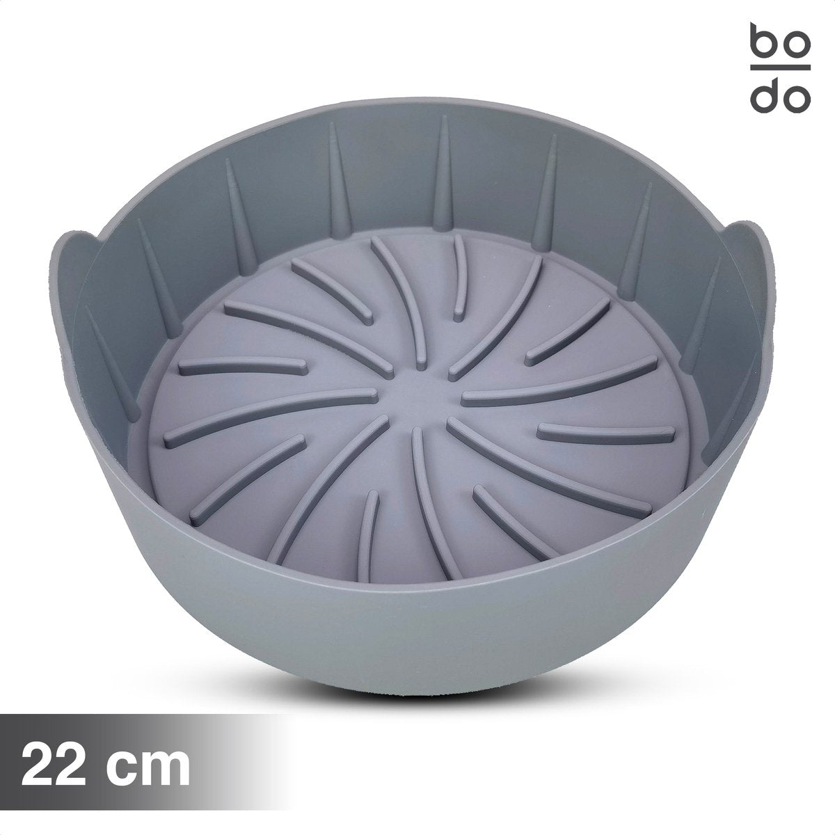 bodo home airfryer bakje siliconen verschillende afmetingen 16 19 22