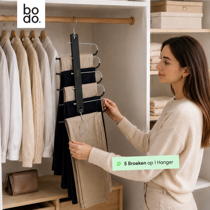 Broekhanger - 2 stuk - Zwart - Bodo