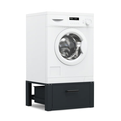 Bodo® - Wasmachine Verhoger Met Opberglade - Zwart - Beschadigd/geretourneerd
